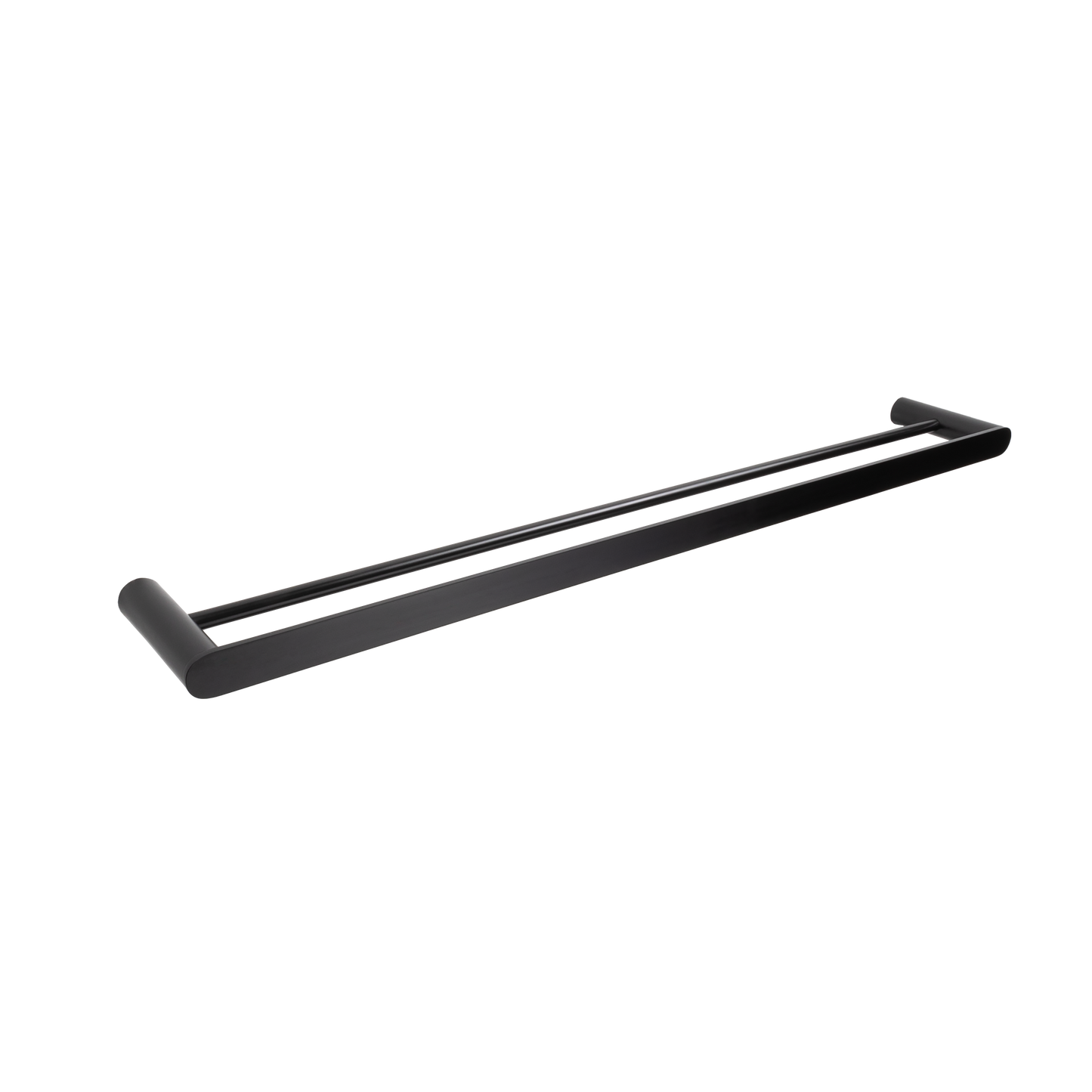 Ascari Matte Black 800 Double Towel Rail