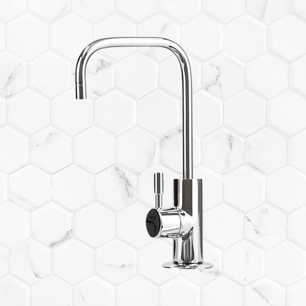 Contemporary Faucet 1/4 Turn Chrome