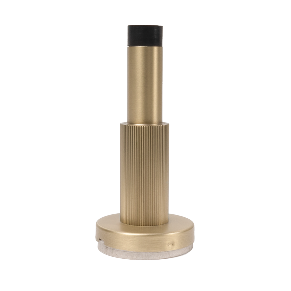 Wilma Linear Door Wall Stop Brushed Brass Gold