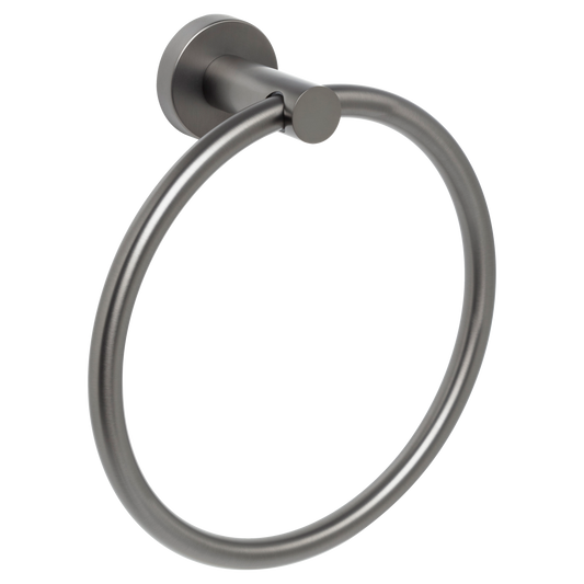 Venezia Towel Ring Brushed Gunmetal