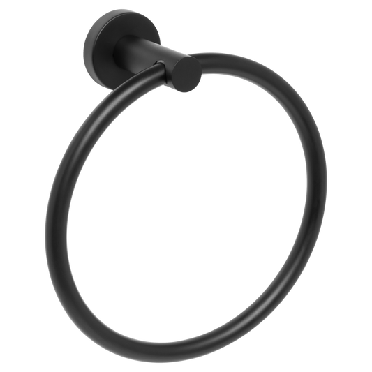 Venezia Towel Ring Matte Black