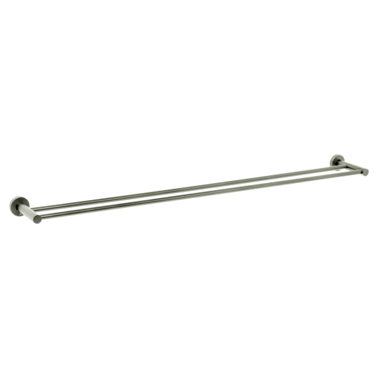 Venezia Double Towel Rail 900mm Brushed Nickel