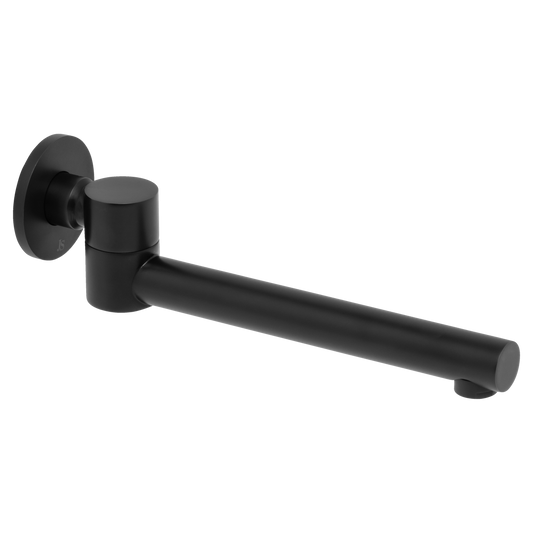 Venezia Swivel Bath Spout Matte Black