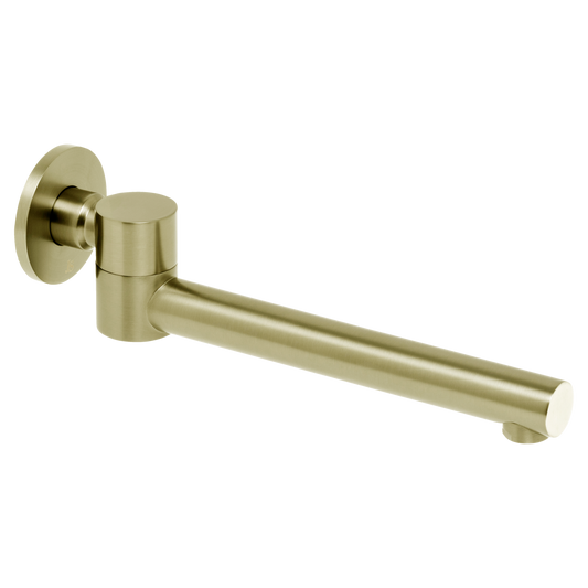 Venezia Swivel Bath Spout Brushed Brass Gold