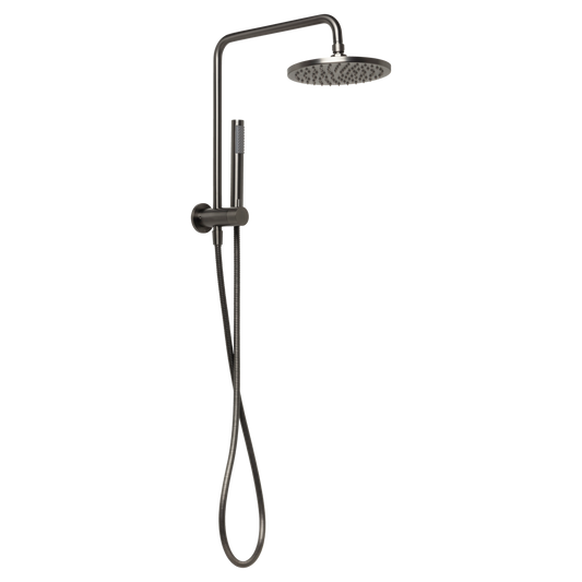 Venezia Short Twin Shower Brushed Gunmetal