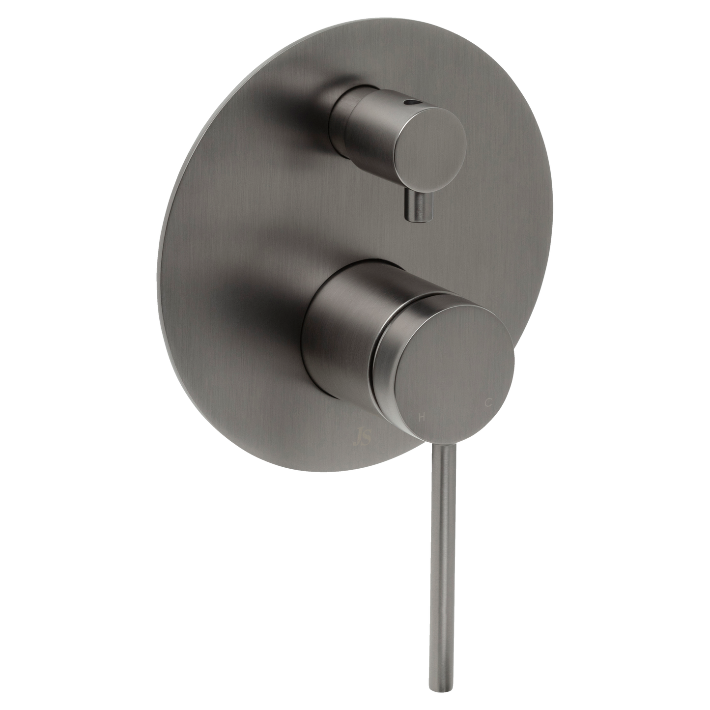 Venezia Shower Mixer With Diverter Brushed Gunmetal