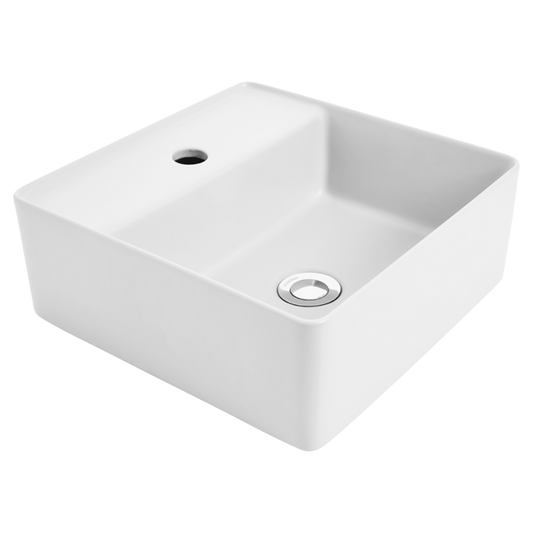 Venezia White Square Countertop Basin