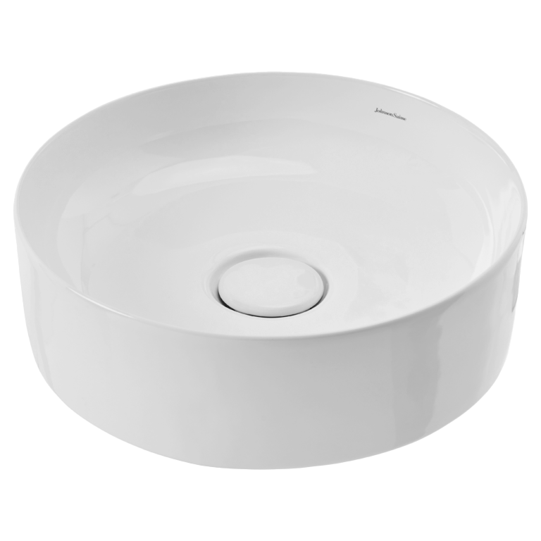 Venezia White Round Countertop Vessel