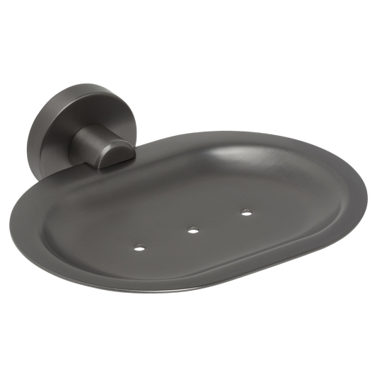 Venezia Soap Dish Brushed Gunmetal