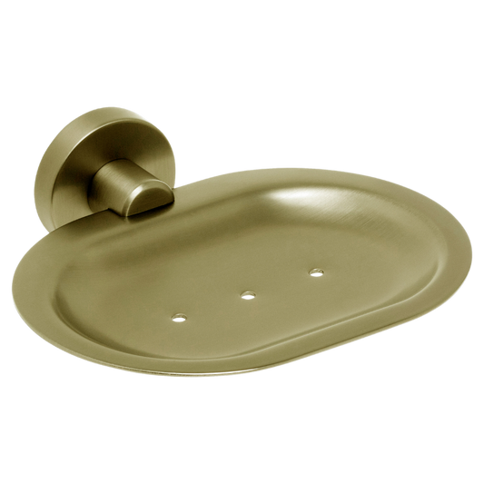 Venezia Soap Dish Brushed Brass Gold