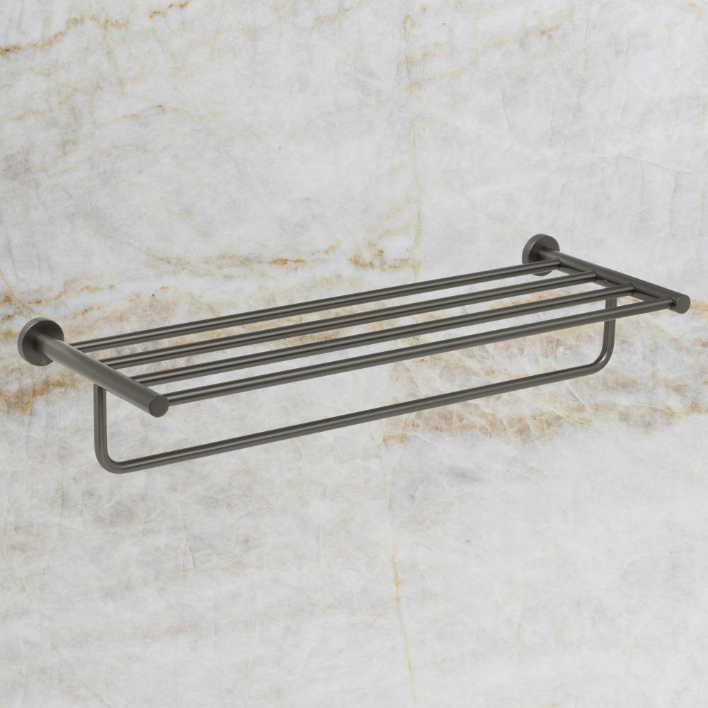 Venezia Towel Rack Brushed Gunmetal