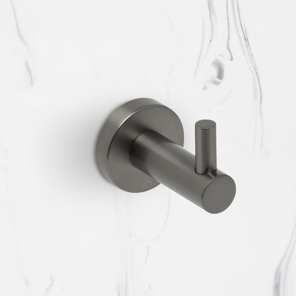 Venezia Robe Hook Brushed Gunmetal