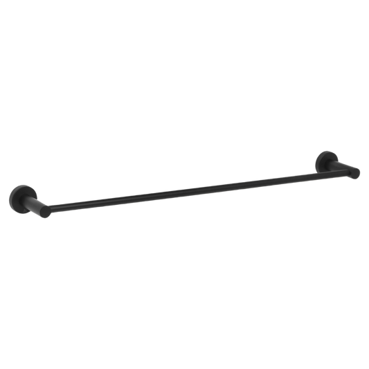 Venezia Single Towel Rail 600mm Matte Black