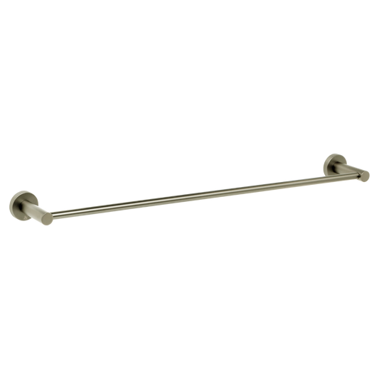 Venezia Single Towel Rail 600mm Brushed Nickel