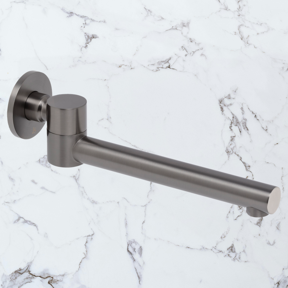 Venezia Swivel Bath Spout Brushed Gunmetal