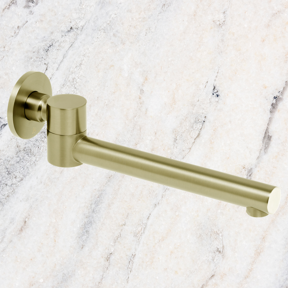 Venezia Swivel Bath Spout Brushed Brass Gold