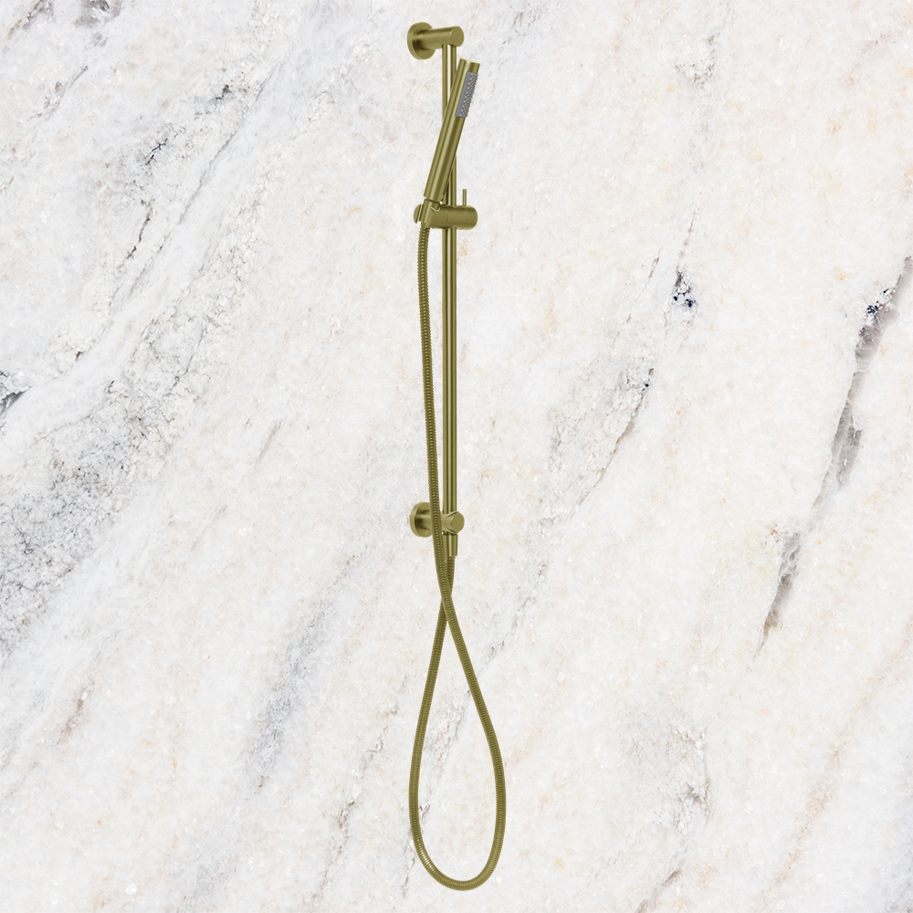 Venezia Rail Shower Brushed Brass Gold