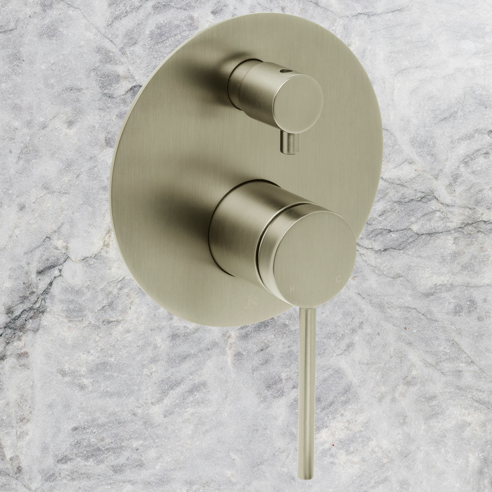 Venezia Shower Mixer With Diverter Brushed Nickel