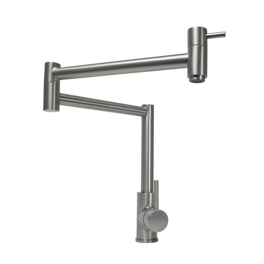 Barbara Bench Pot Filler Brushed Nickel