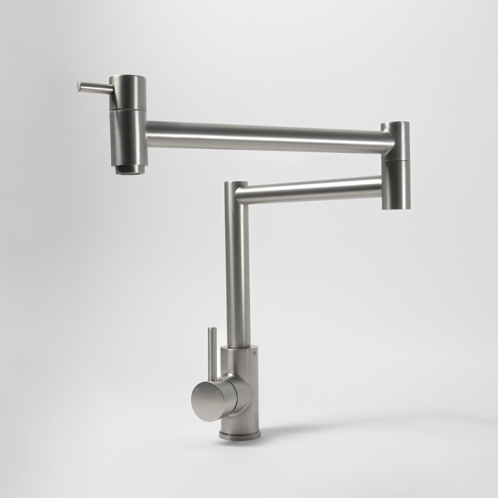 Barbara Bench Pot Filler Brushed Nickel