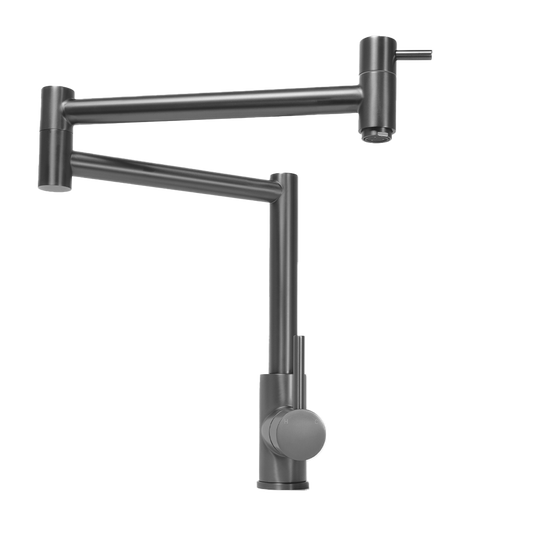 Barbara Bench Pot Filler Brushed Gunmetal