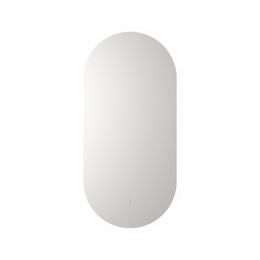 Beau Monde Oblong Pill LED Mirror Frameless