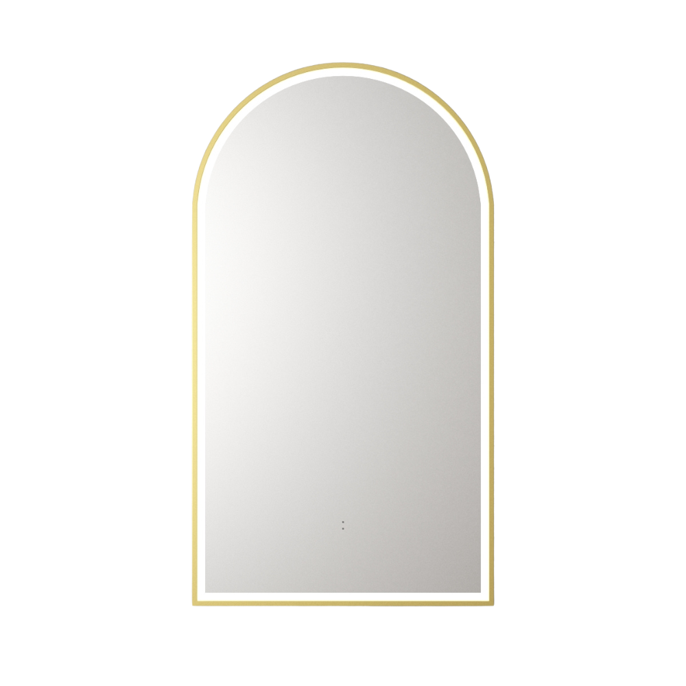 Canterbury Arch LED Mirror Brushed Gold