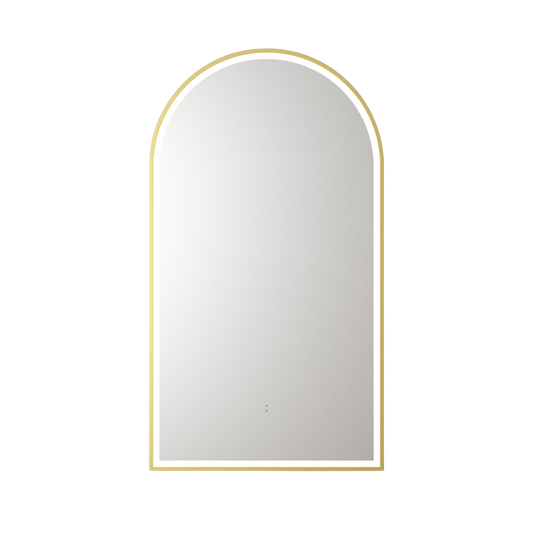 Canterbury Arch LED Mirror Brushed Gold