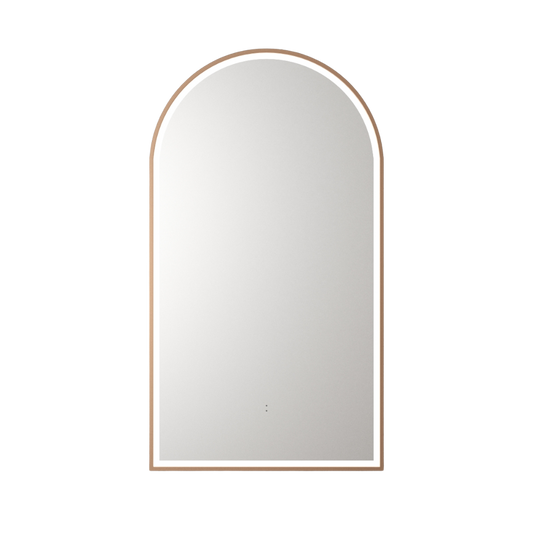 Canterbury Arch LED Mirror Brushed Bronze