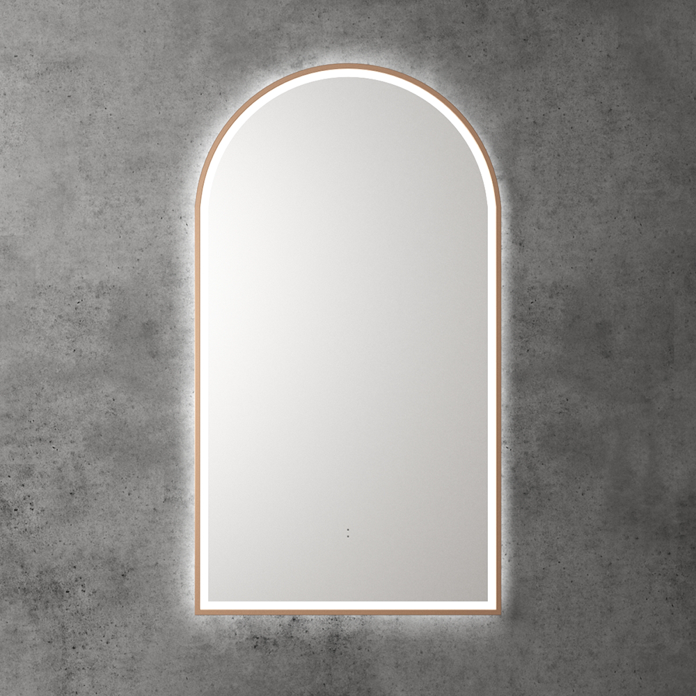 Canterbury Arch LED Mirror Brushed Bronze