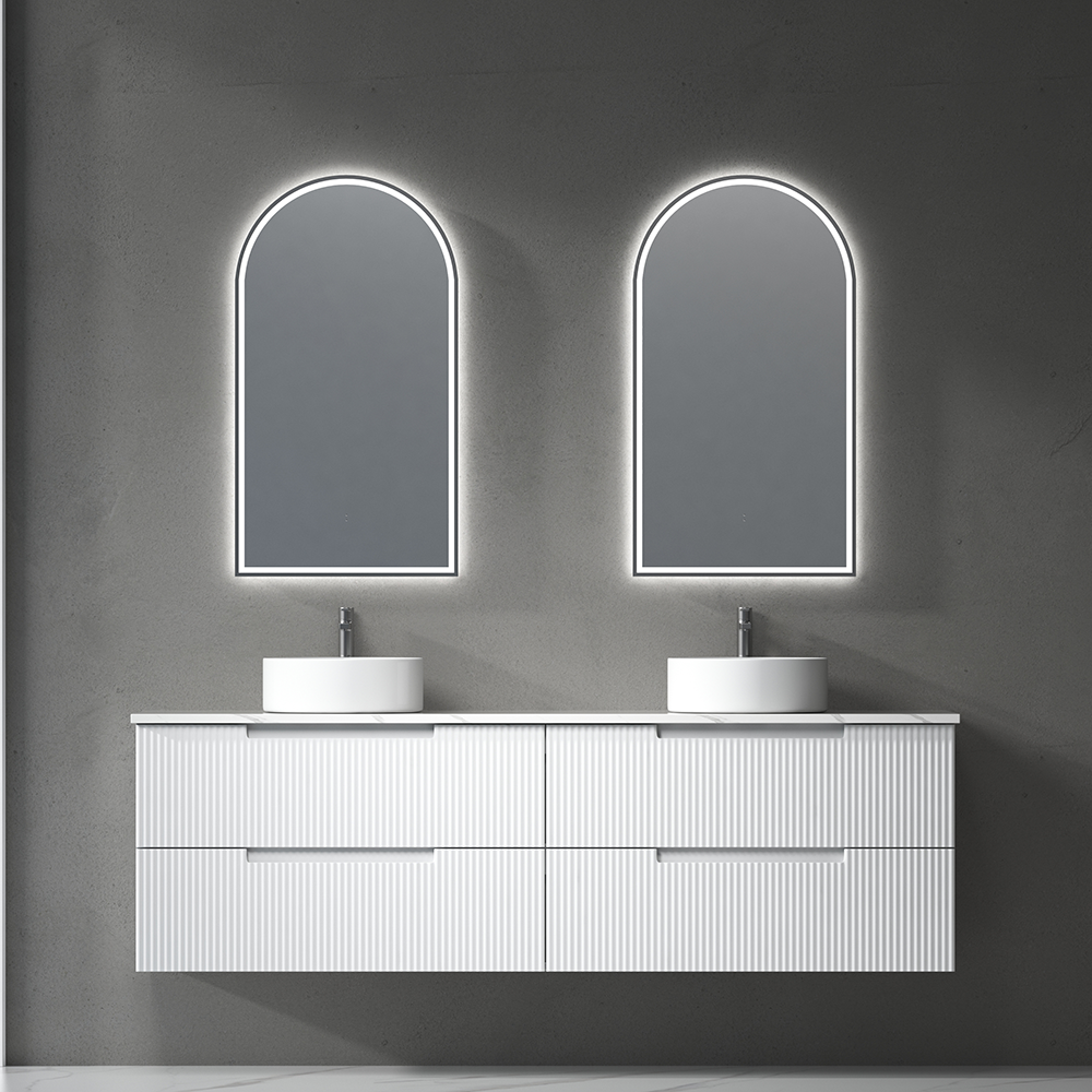 Canterbury Arch LED Mirror Gunmetal