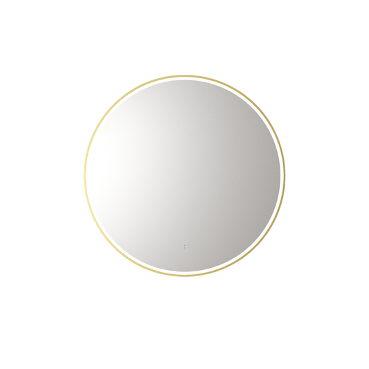 Windsor Round LED Mirror 700mm Brushed Gold