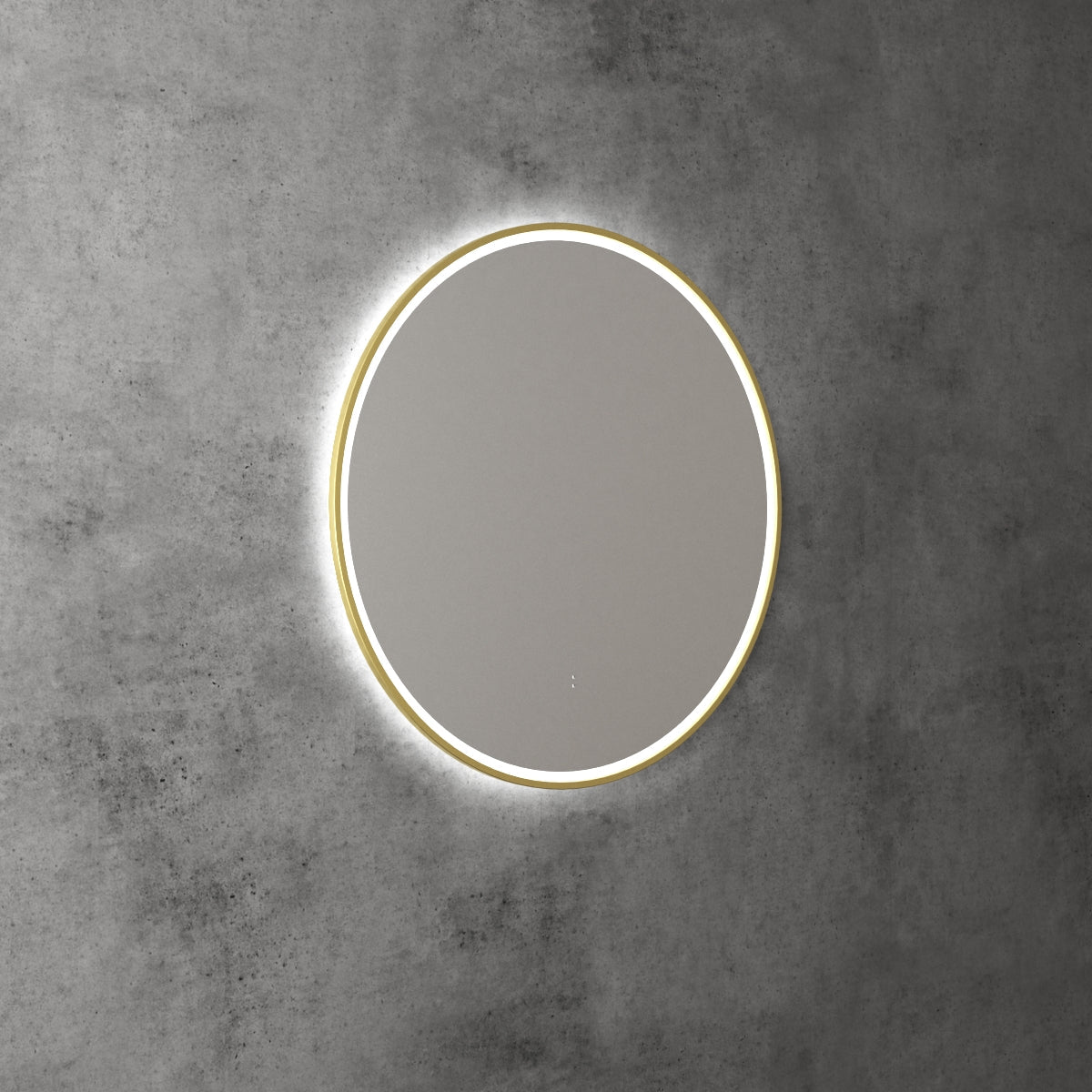 Windsor Round LED Mirror 700mm Brushed Gold