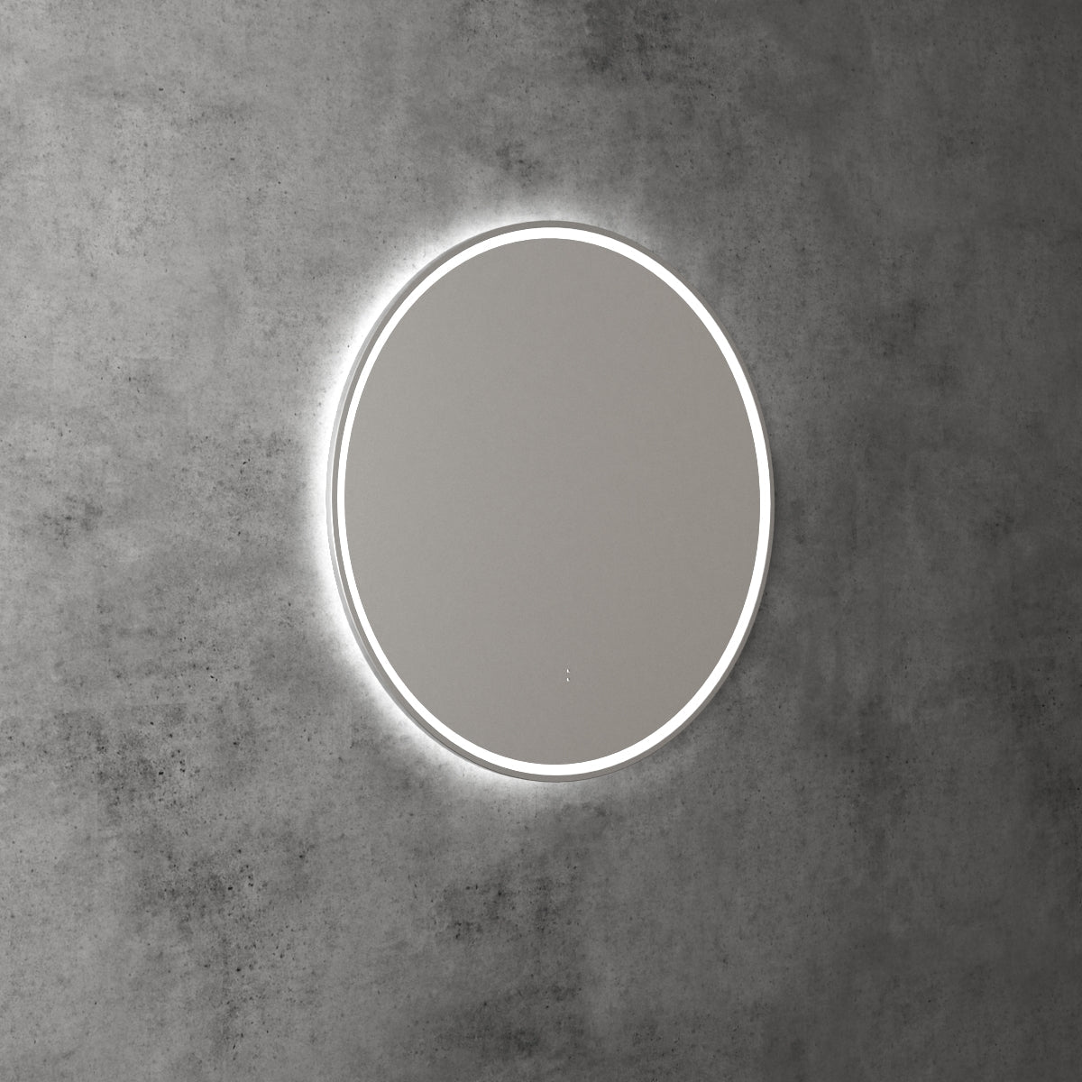 Windsor Round LED Mirror 700mm Brushed Nickel