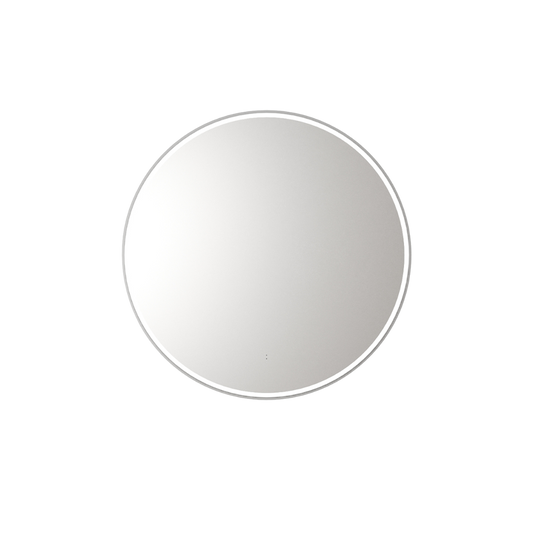 Windsor Round LED Mirror 700mm Brushed Nickel