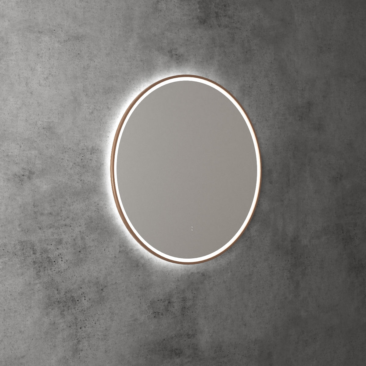 Windsor Round LED Mirror 700mm Brushed Bronze