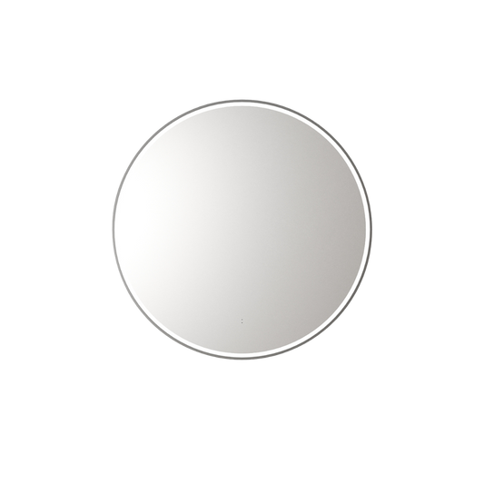 Windsor Round LED Mirror 700mm Gunmetal