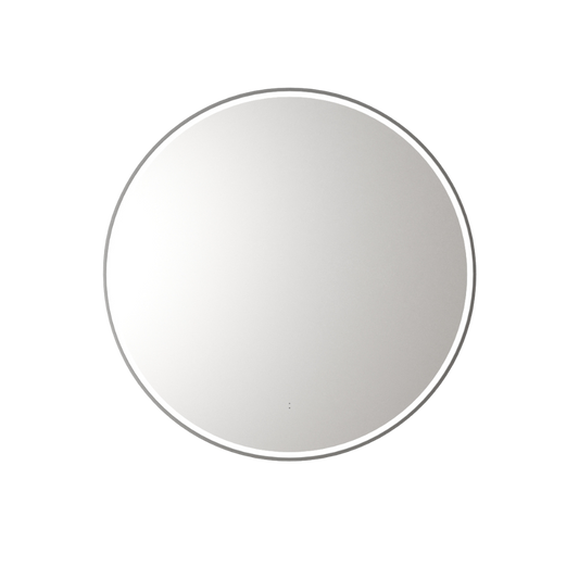 Windsor Round LED Mirror 900mm Gunmetal