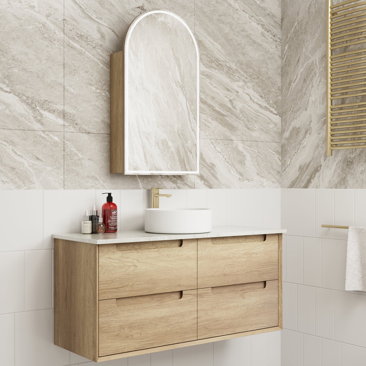 Canterbury Arch LED Carita Shaving Cabinet