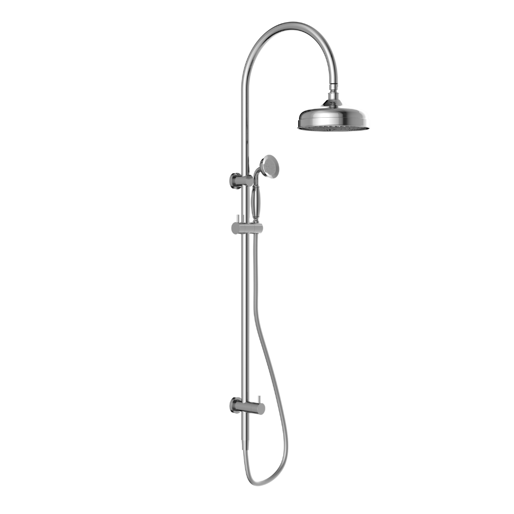 York Twin Shower with Metal Hand Shower Chrome