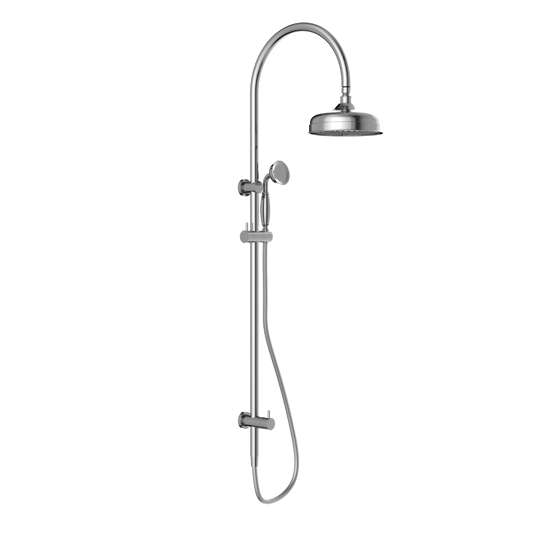 York Twin Shower with Metal Hand Shower Chrome