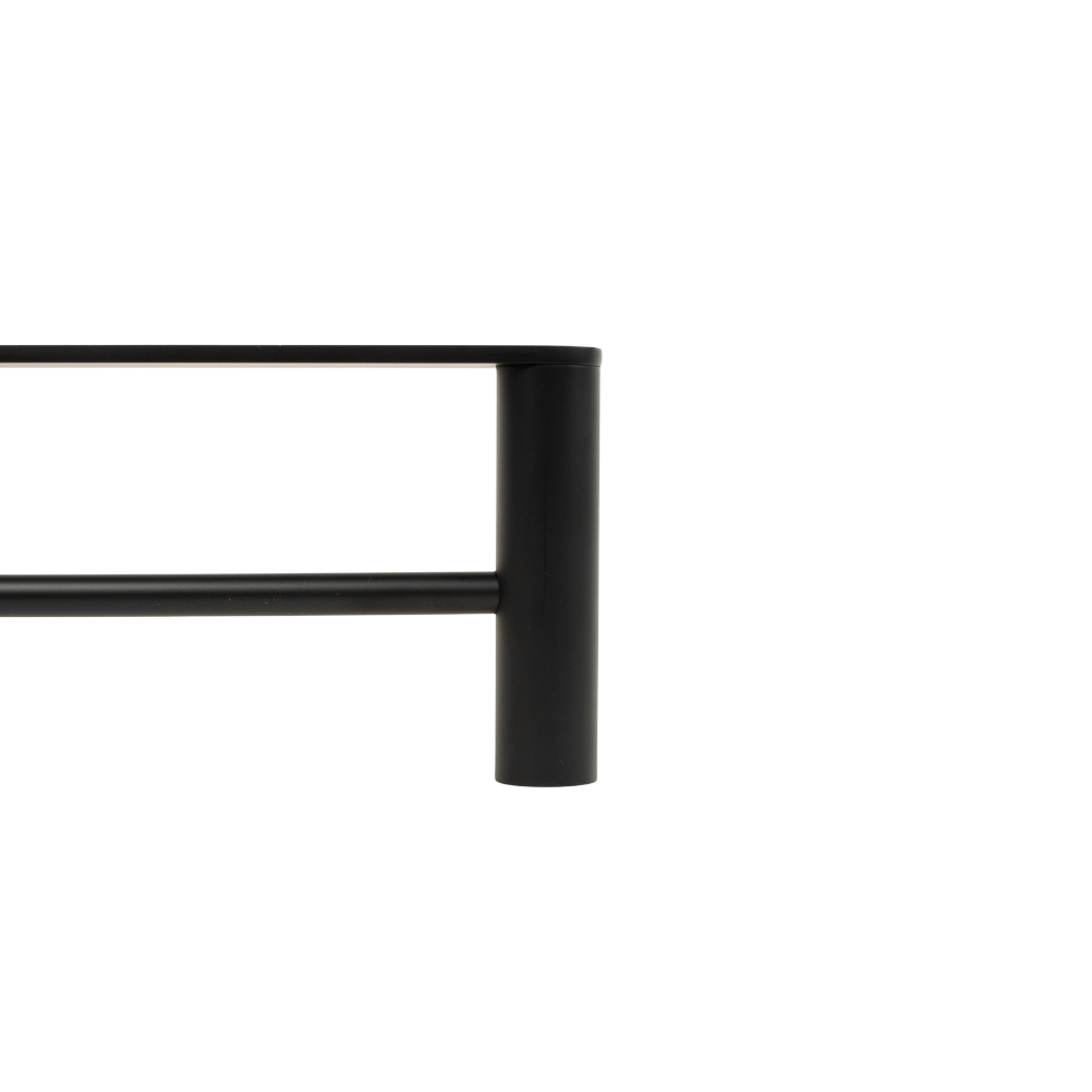 Ascari Matte Black 600 Double Towel Rail