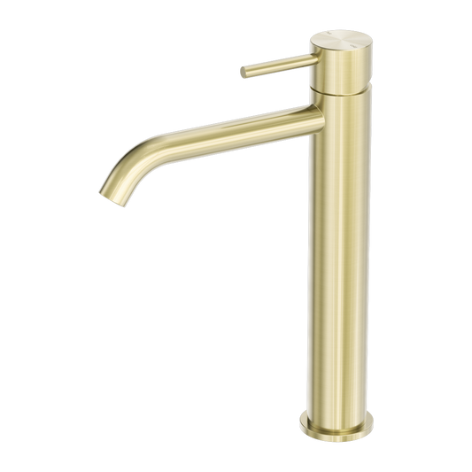 Zen Tall Basin Mixer Brushed Gold