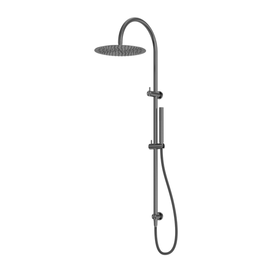 Zen Twin Shower With Outdoor Shower Hose Graphite