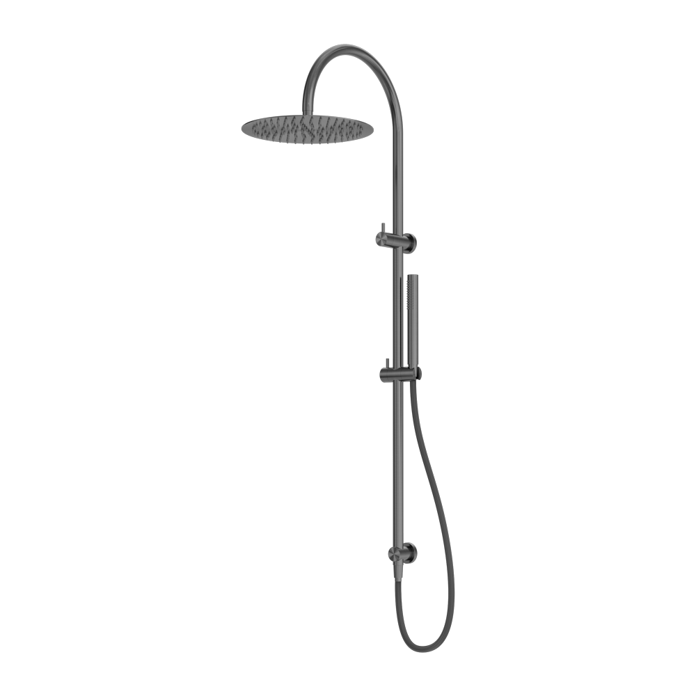 Zen Twin Shower With Outdoor Shower Hose Graphite