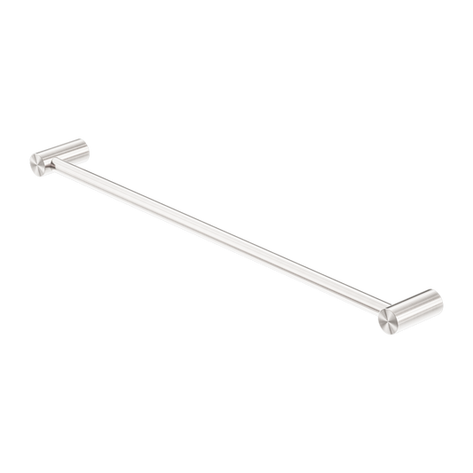 Zen Single Towel Rail 600mm Brushed Nickel