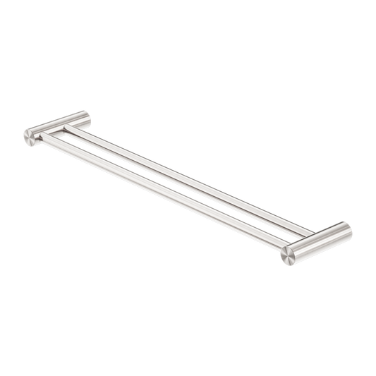 Zen Double Towel Rail 600mm Brushed Nickel