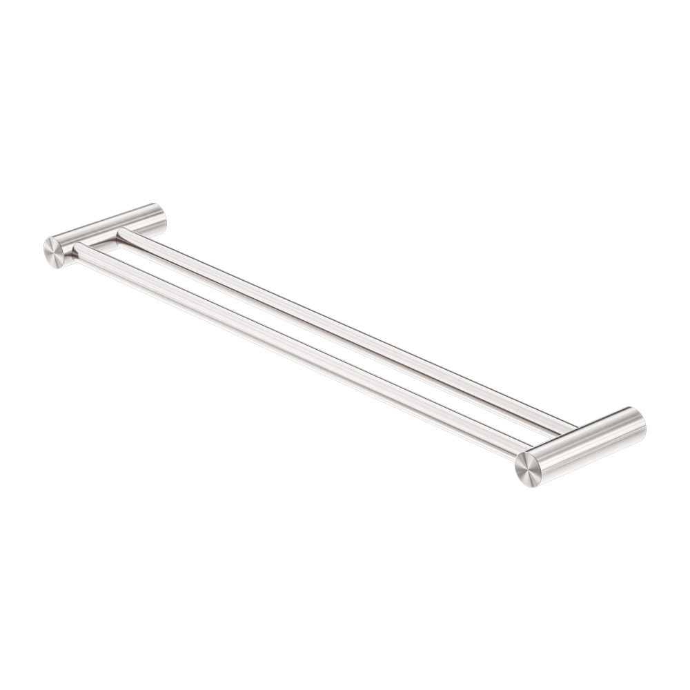 Zen Double Towel Rail 600mm Brushed Nickel