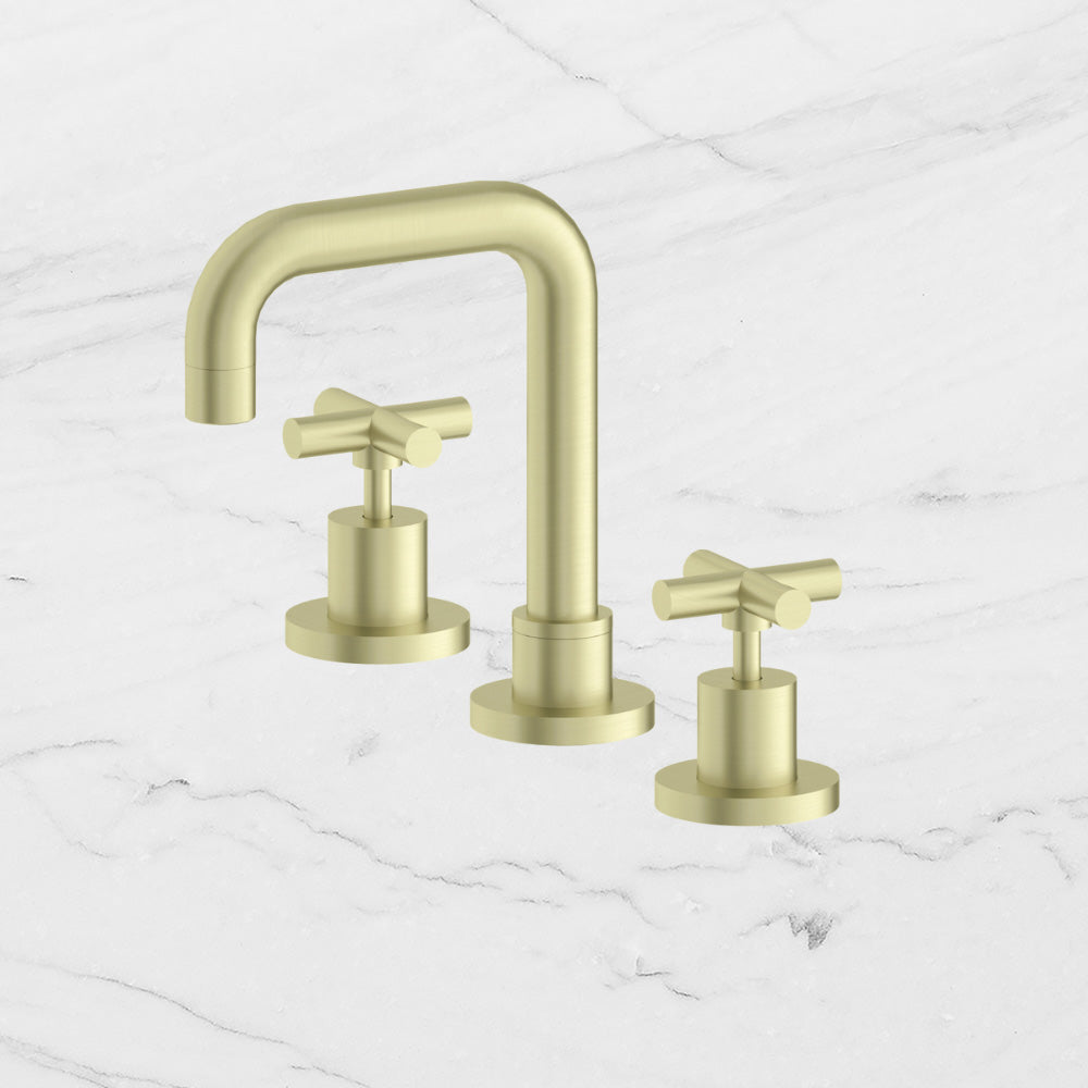 X Plus Basin Set Brushed Gold