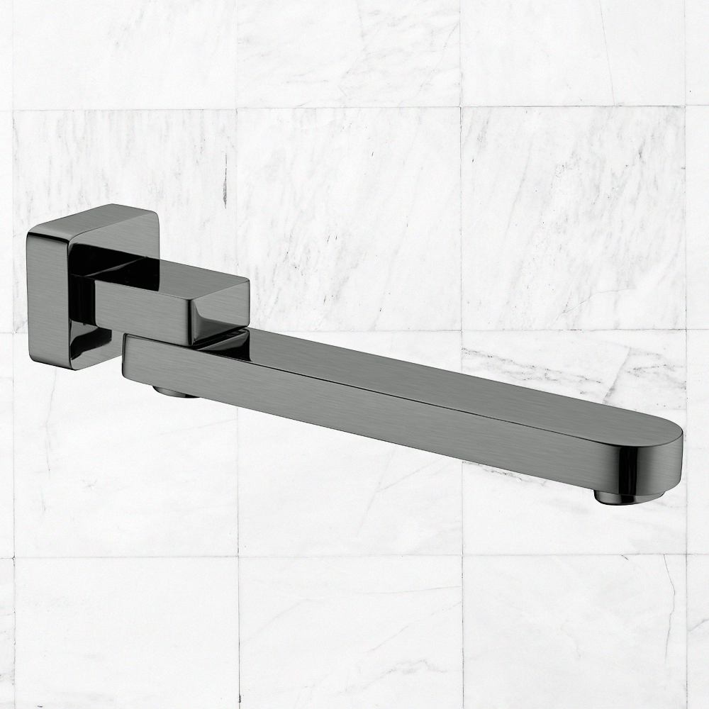 Bianca Swivel Bath Spout Brushed Gunmetal